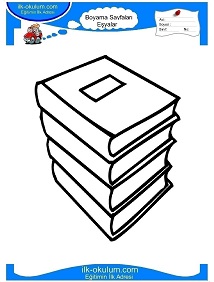 Çocuklar İçin Kitap Boyama Sayfaları 
